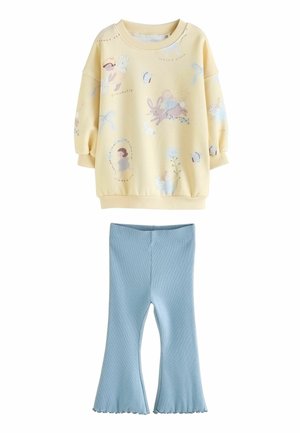 REGULAR FIT FLARE SET - Legíny – nohavice - yellow blue fairy