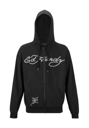 Ed Hardy LOVE KILLS SLOWLY - Zip-up sweatshirt - black