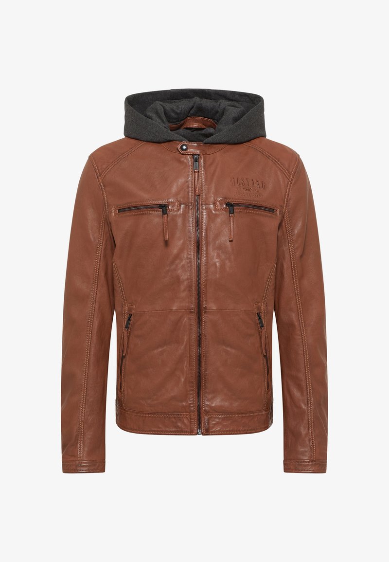 Mustang Lederjacke cognac Zalando - Main Image