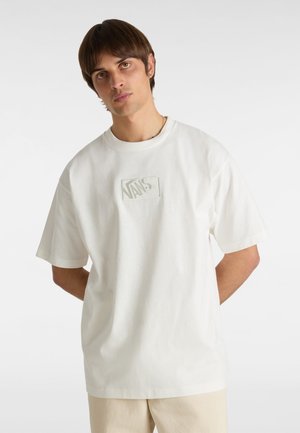 Vans BLOCKED BOX LOOSE - T-paita - white