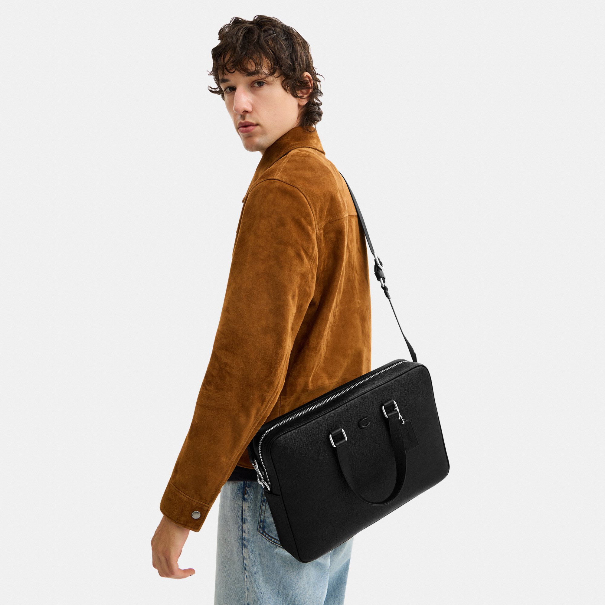 COACH CADEN BRIEF BAG - Briefcase - black - Zalando.co.uk