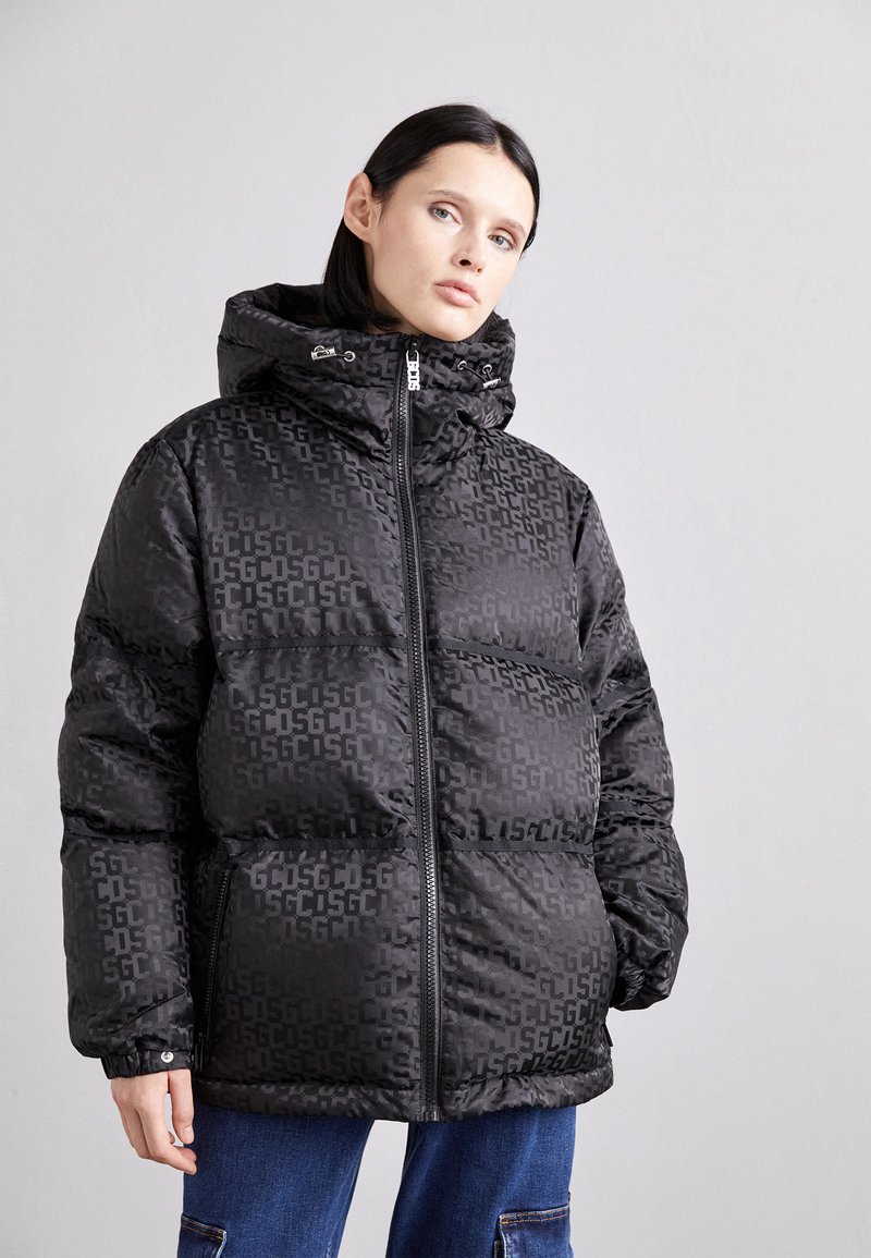 GCDS MONOGRAM PUFFER JACKET Down jacket black Zalando.ie