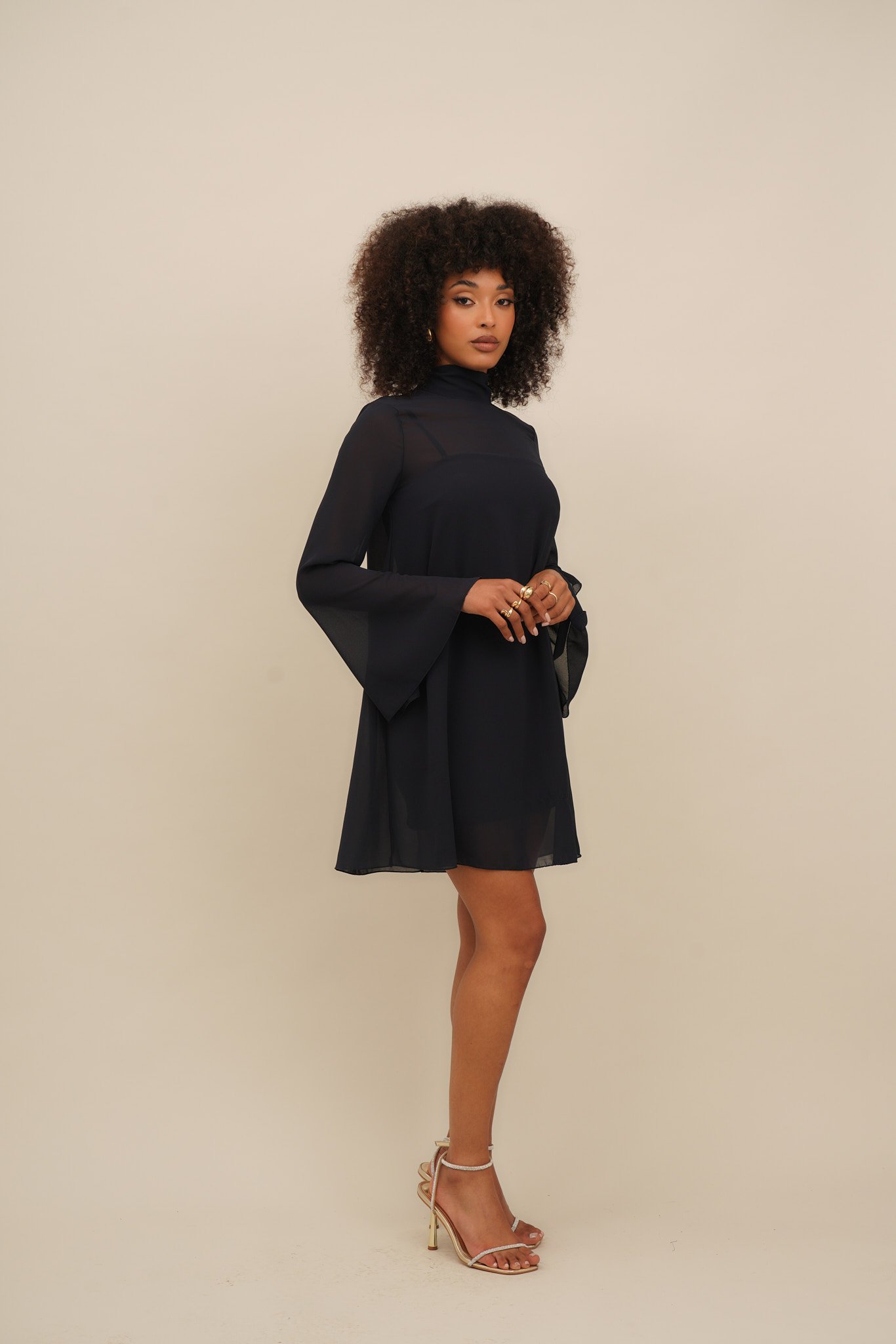 WAL G. FELICITY A LINE MINI - Day dress - navy blue/dark blue - Zalando.ie
