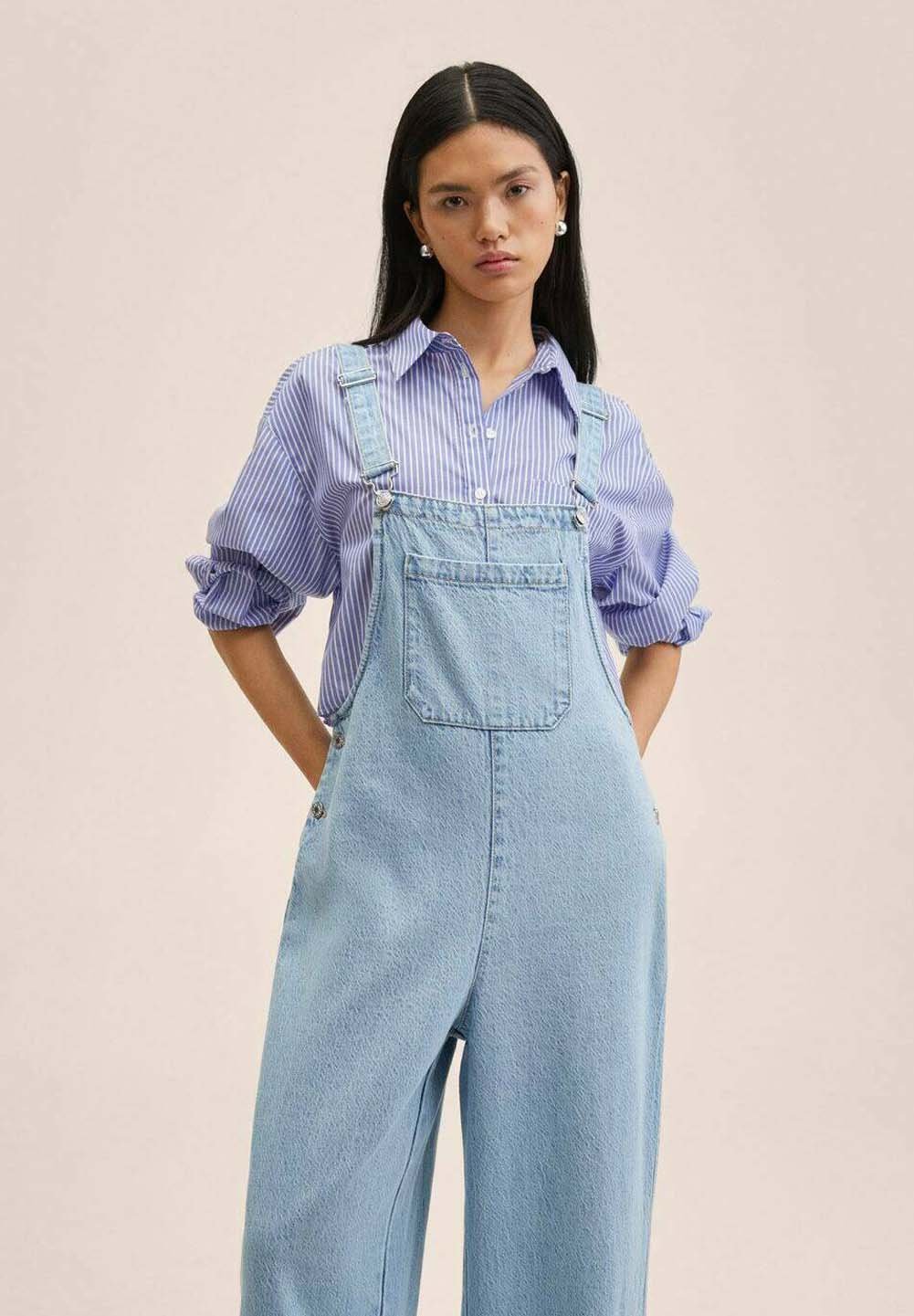 Mango MARIELA - Peto - bleu moyen/azul - Zalando.es