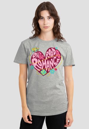 Cotton Soul, SCOOBY DOO! VALENTINE'S DAY ROAD TO ROMANCE - Print T-shirt - mottled light grey
