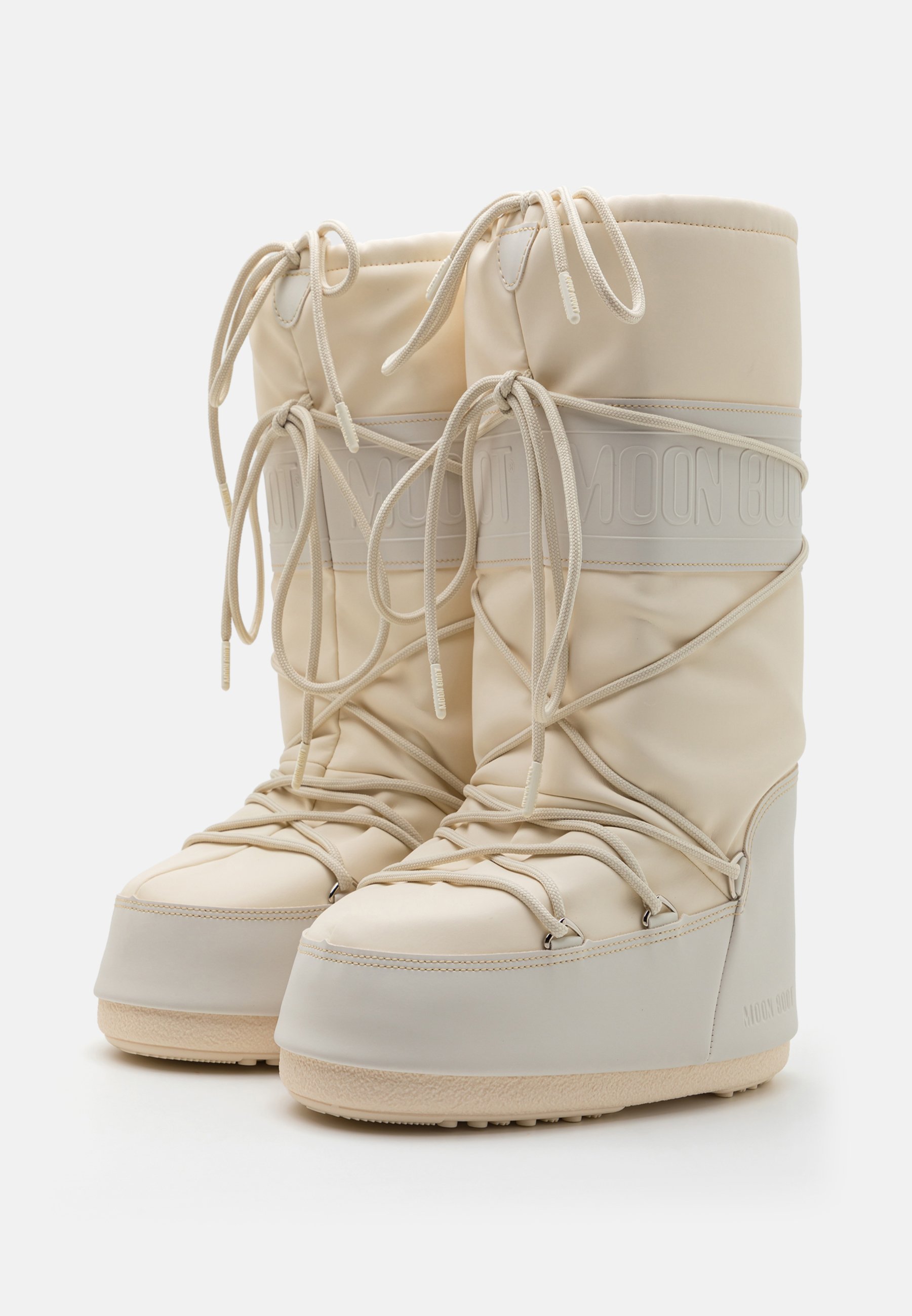 Moon Boot ICON UNISEX - Lace-up boots - cream/off-white - Zalando