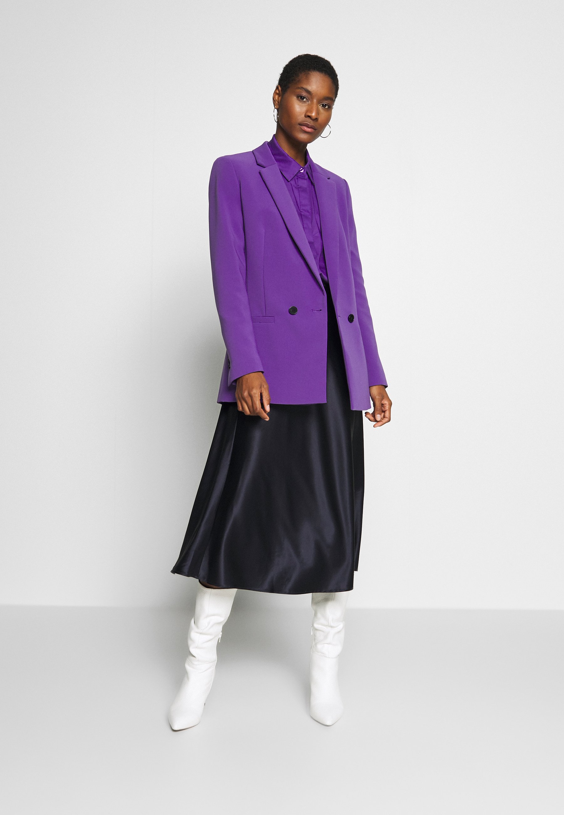 Halflange jas purple Halflange jas purple