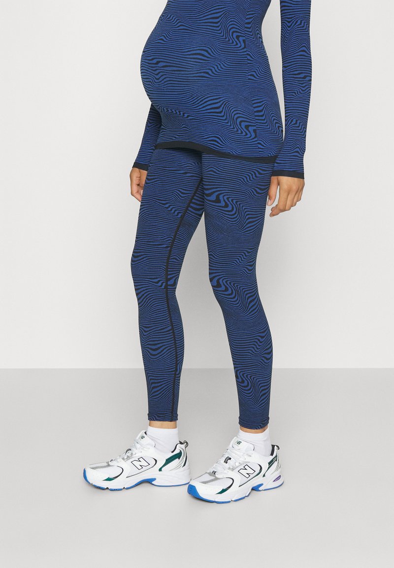 MAMALICIOUS MLKENYA ACTIVE 7/8 TIGHTS - Κολάν - Παντελόνια - beaucoup blue