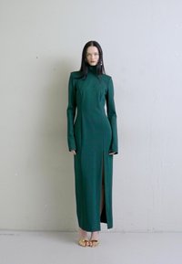 Sara Battaglia TURTLE NECK LONG DRESS - Φόρεμα από ζέρσεϊ - verde