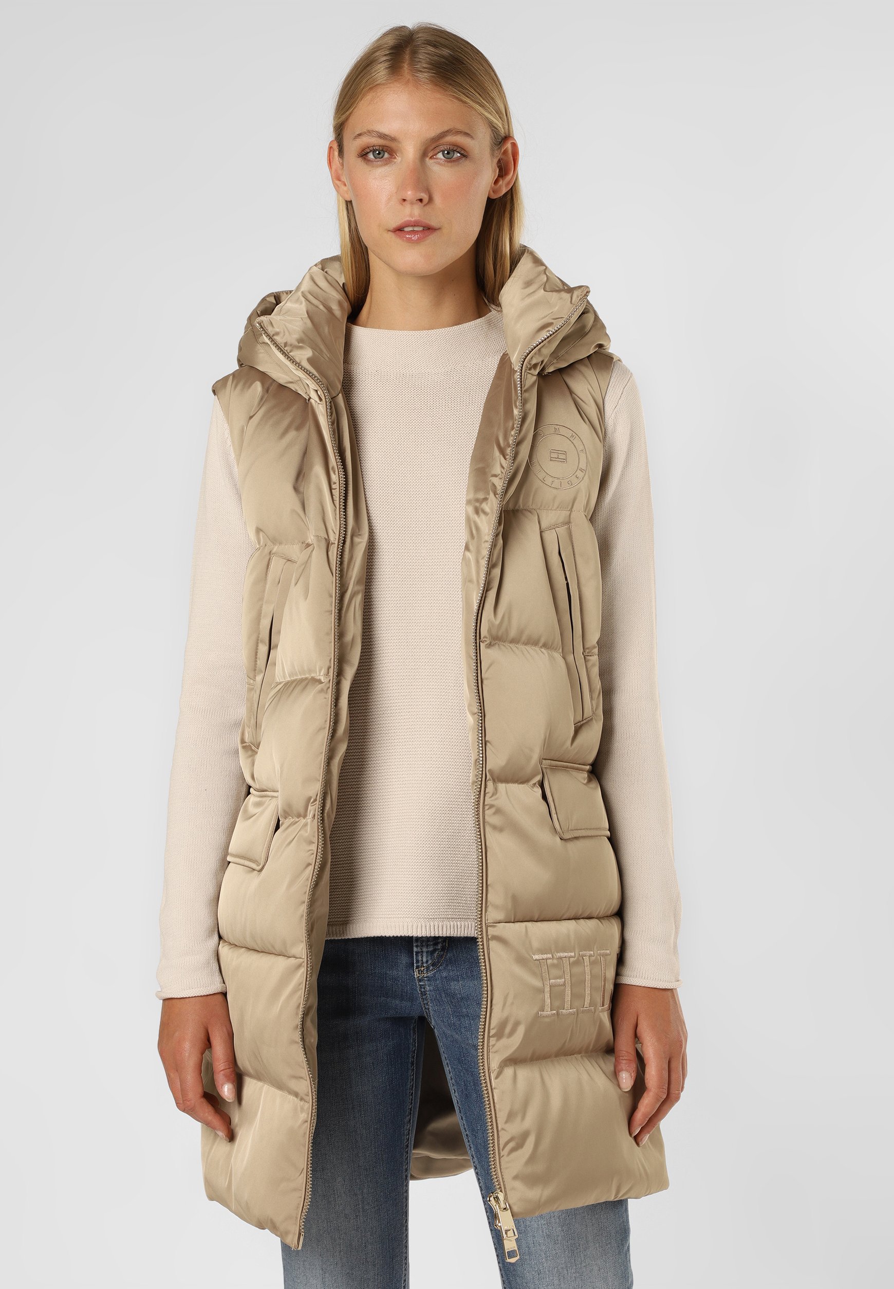 Tommy Hilfiger Bodywarmer - beige/blauw - Zalando.nl