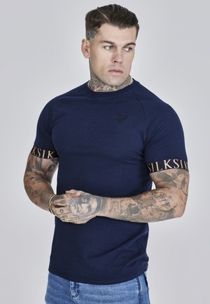 SIKSILK TECH - Basic póló - navy