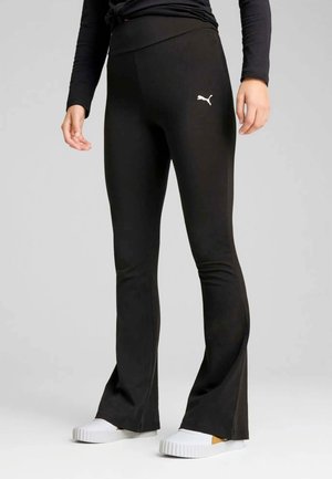ESS HIGH-WAIST FLARED - Leggings - puma black