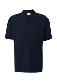 s.Oliver MIT AJOUR-MUSTER - Poloshirt - navy