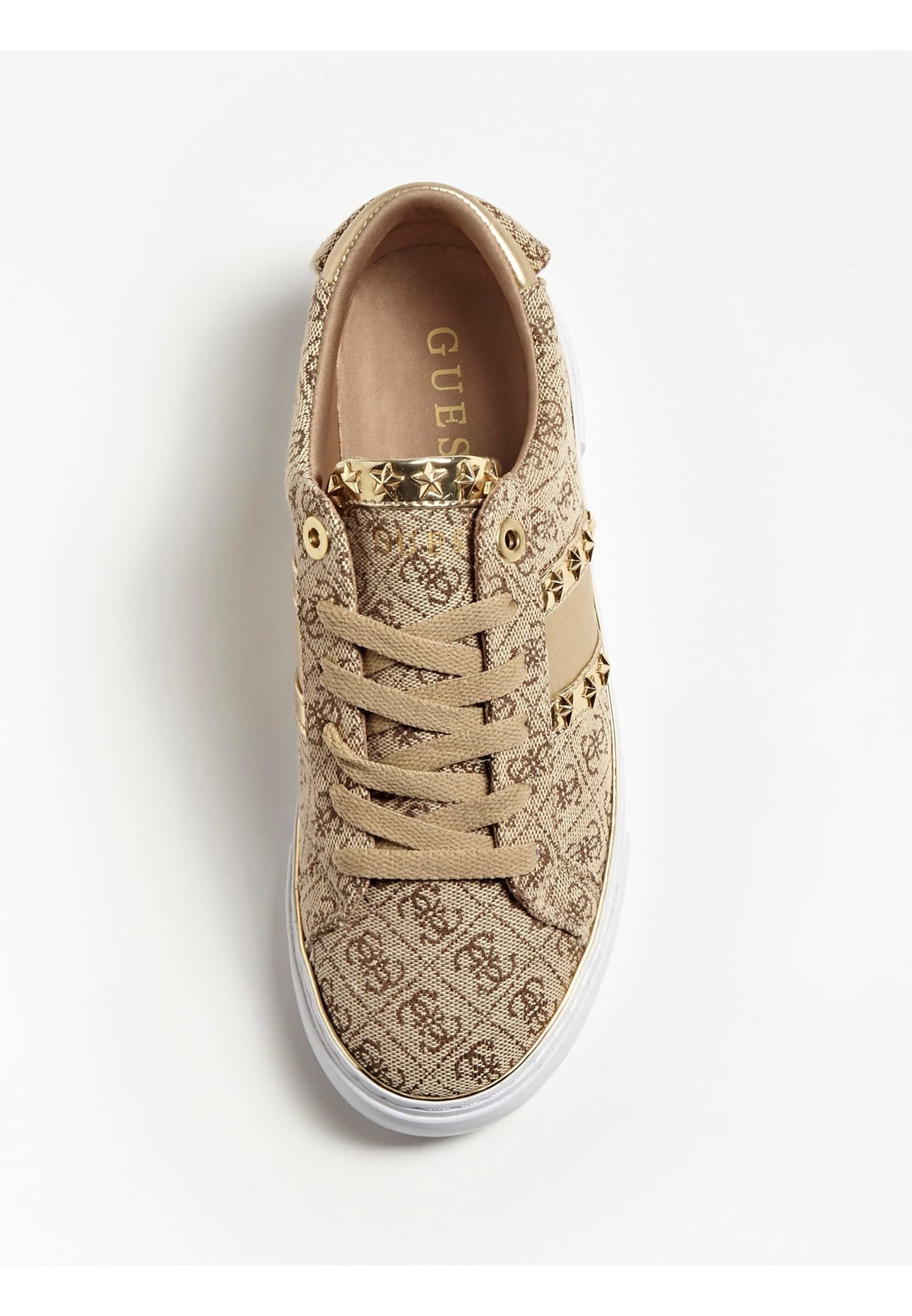 Sneakersy guess brazowe Clearance