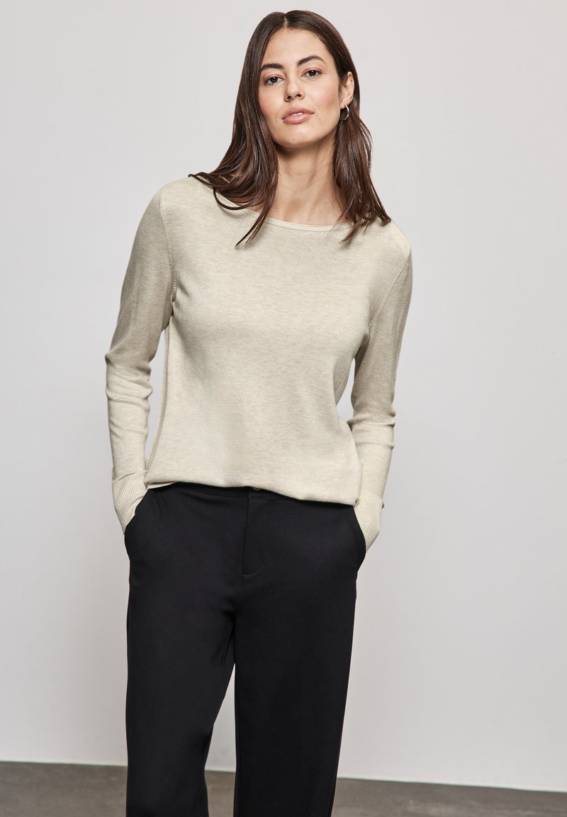 Street One PULLOVER - Strickpullover - beige