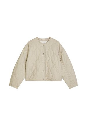 Marc O'Polo, MARC O'POLO BAUMWOLL-STEPPJACKE RELAXED AUS WASSERABWEISENDEM TWILL   - Übergangsjacke - linen beige