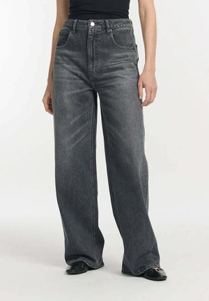 Flared Jeans - light grey