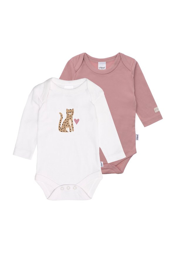 2-PACK LEOPARD - Body - weiss rosé