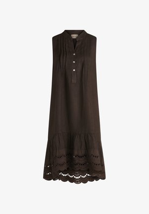 Cartoon, CARTOON MIT STICKEREI CASUAL-KLEID - Vapaa-ajan mekko - dunkelbraun