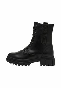 s.Oliver Bottines à plateau - black glitter