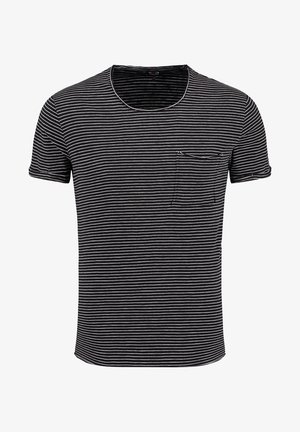 MT ORBIT ROUND - Print T-shirt - black off white