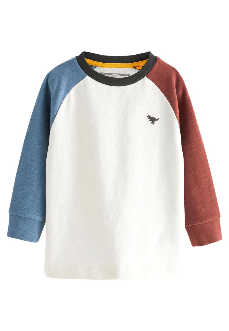 Next LONG SLEEVE - Langærmet T-shirt - white blue brown