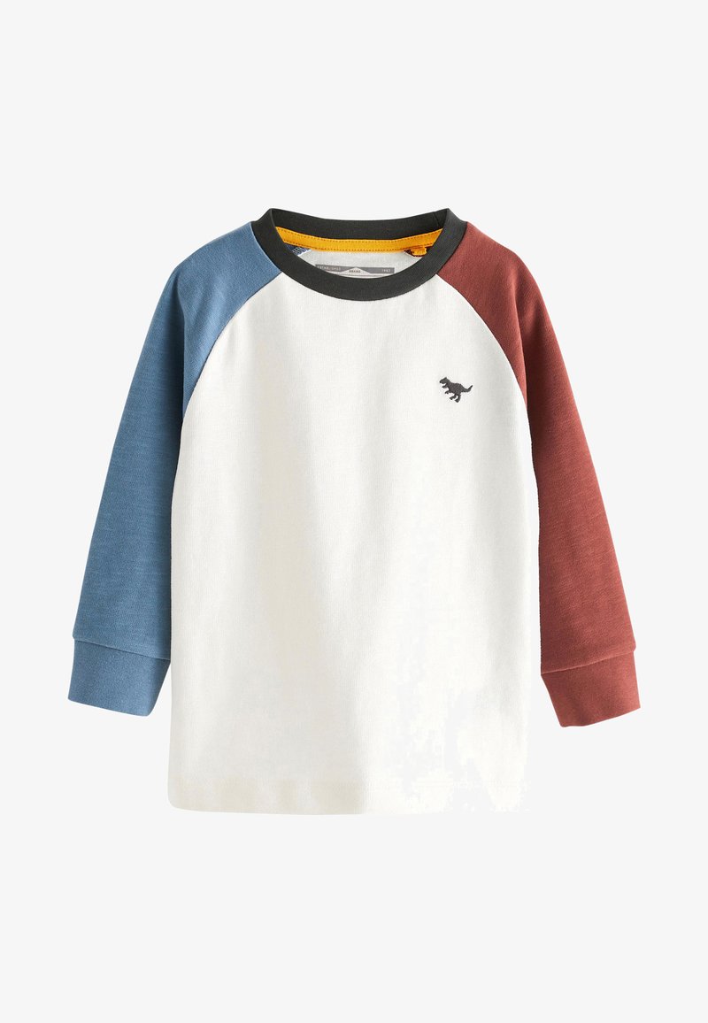 Next LONG SLEEVE - Pitkähihainen paita - white blue brown
