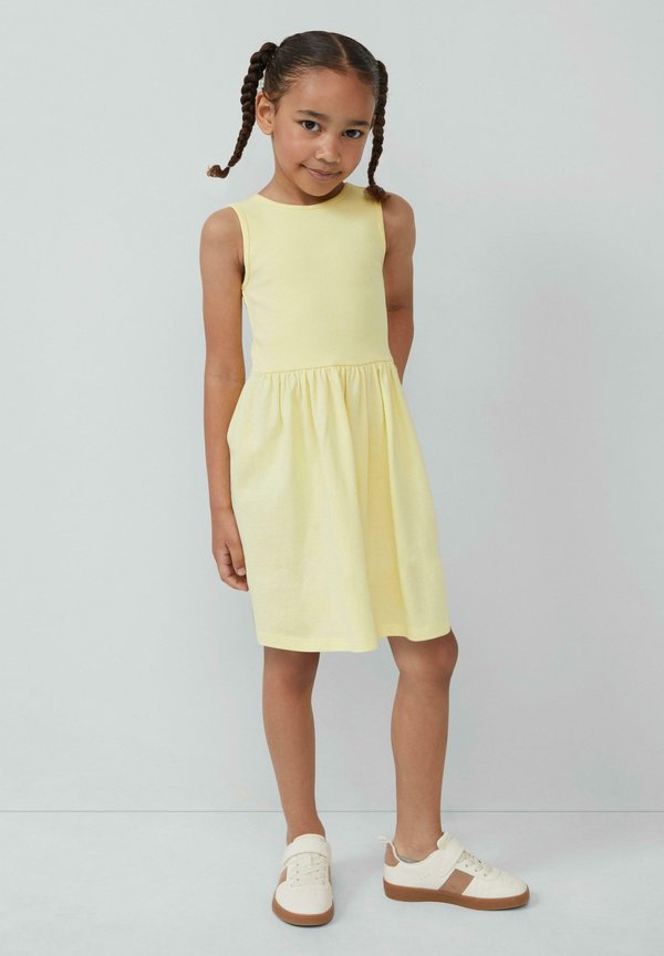 Jerseykleid - helles zitrone