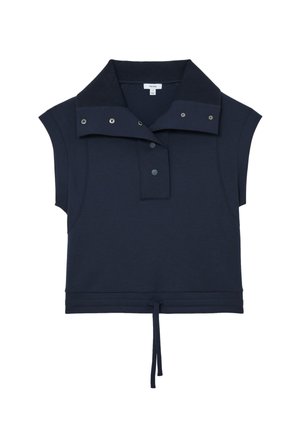 Reiss, REGULAR FIT - PHOEBE PREMIUM INTERLOCK SLEEVELESS COLLARED TOP . - Základné tričko - navy