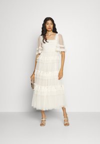 peaches smocked ankle gown