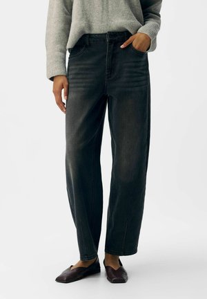 BARREL FIT - Jeans straight leg - black