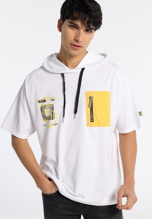 LEICHTES MIT KURZEN ARMELN - T-shirt imprimé - weiß