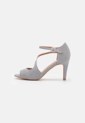 Sandalen met hoge hak - silver