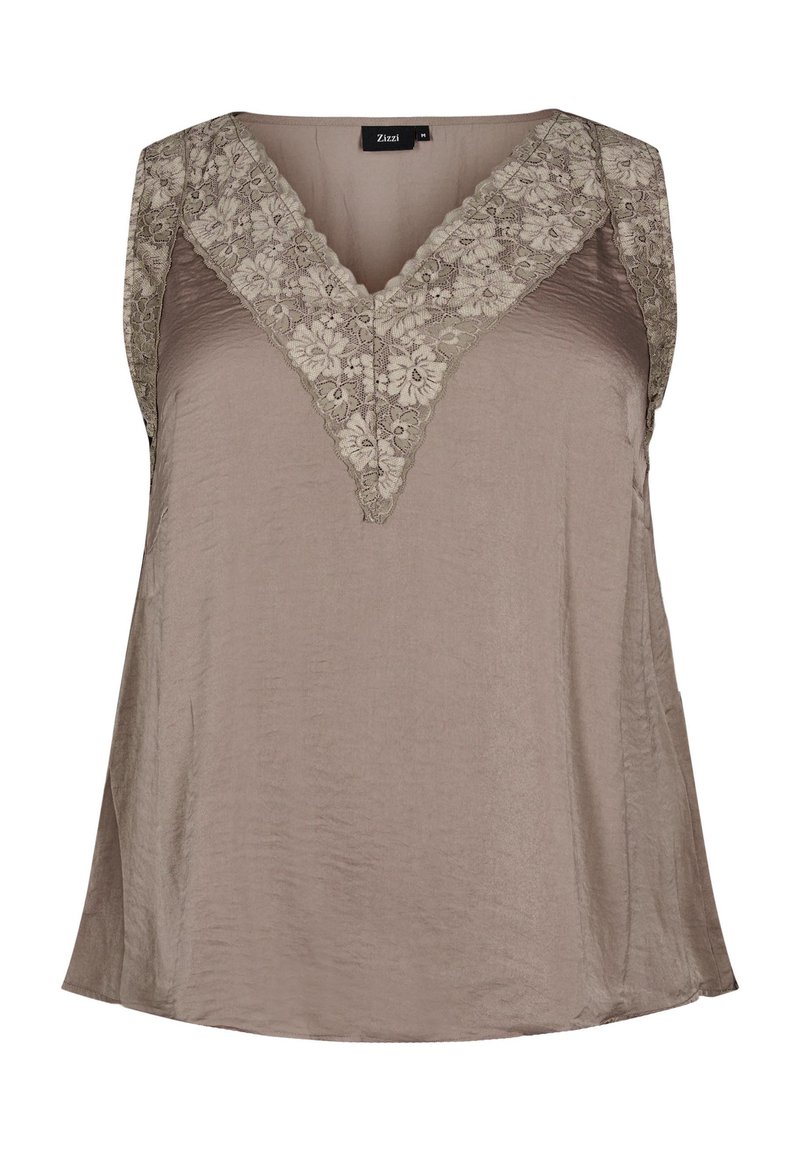 Zizzi Blouse bruin