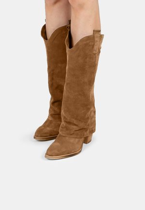 Bata Stivali texani / biker - tan