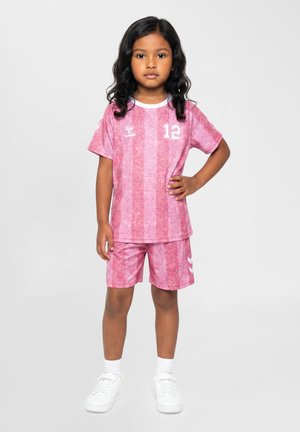 Hummel, HUMMEL HMLSHIMMER T-SHIRT S/S UNISEX - T-shirt imprimé - chateau rose bright white