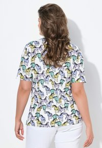 LAURASØN 1/2-ARM STEHKRAGEN  - T-shirt con stampa - off white