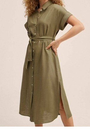 Skjortekjole - khaki