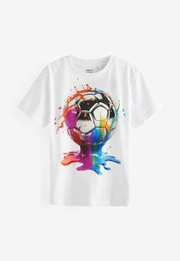 Next GRAPHIC SHORT SLEEVE 2 PACK STANDARD - Triko s potiskem - blue football