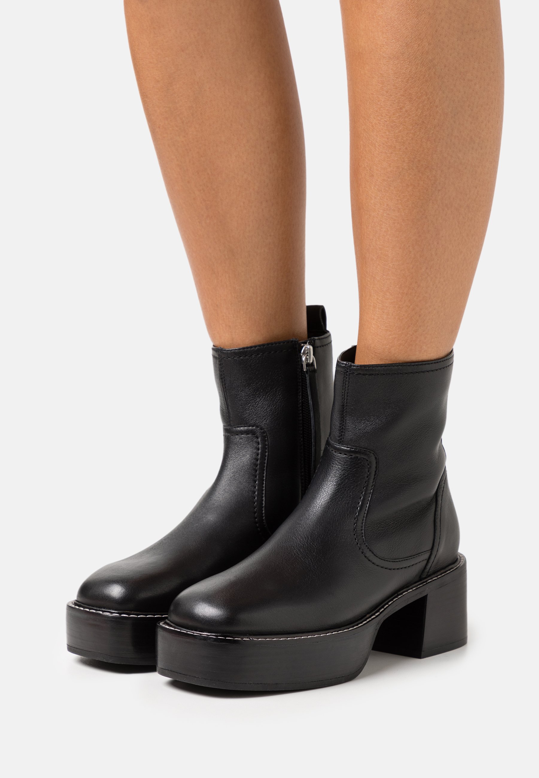 low platform booties