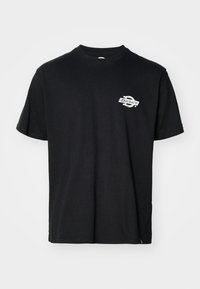 WOOD LOGO TEE - Majica kratkih rukava s printom - black