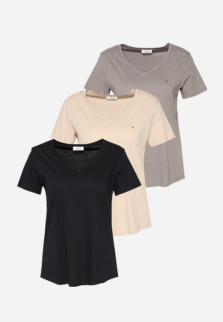 Replay T-shirt basic grijs