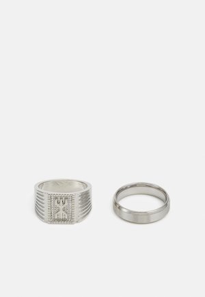 Jack & Jones JACBASEL UNISEX 2 PACK - Bague - silvercoloured
