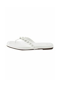 Next PEARL EFFECT TOE POST REGULAR WIDE FIT - Infradito - white