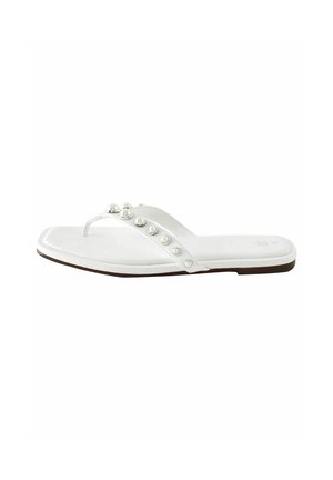 PEARL EFFECT TOE POST REGULAR WIDE FIT - Tåsandaler - white