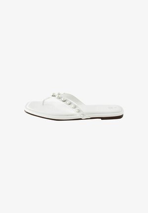 Next PEARL EFFECT TOE POST REGULAR WIDE FIT - T-rihmaga sandaalid - white