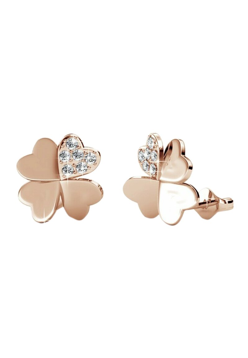 MYC Paris LUCKY CLOVER - Orecchini - couleur or rose / cristal