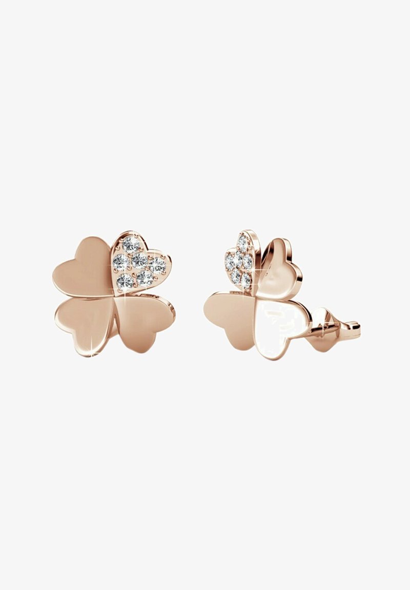 MYC Paris LUCKY CLOVER - Orecchini - couleur or rose / cristal