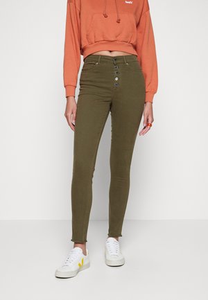 ONLY ONLVINCE BUTTON SKINNY - Bukser - olive night