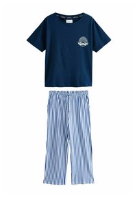 Next TALL FIT - SHORT SLEEVE SET - Pyžamová sada - navy blue stripe
